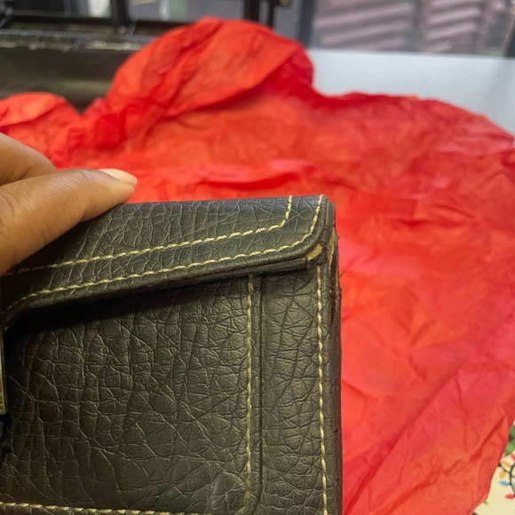 Nine West black checkbook wallet card slots ID holder change zipper pock… - Picture 8 of 8